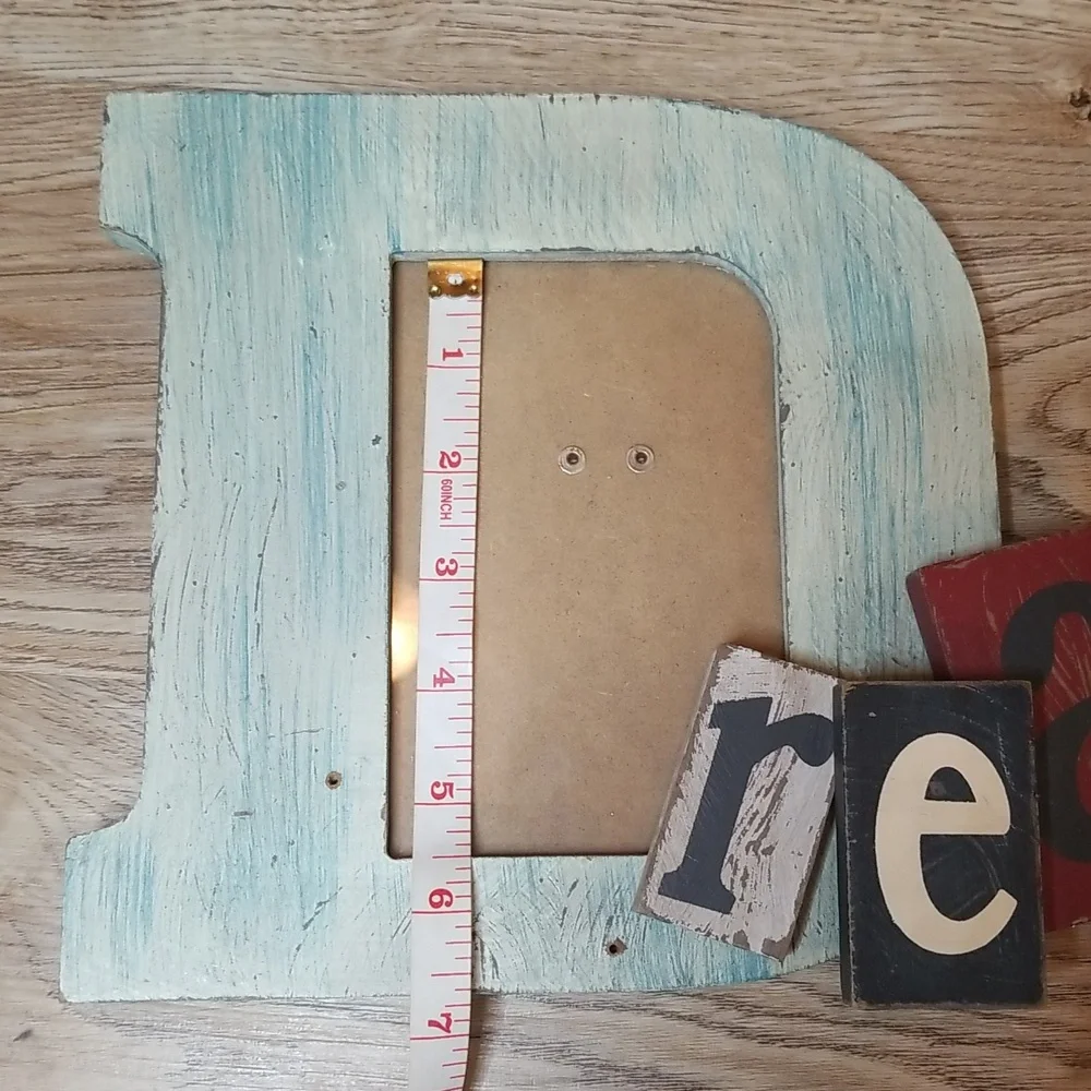 Wooden Word Picture Frame